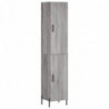 Highboard Grau Sonoma 34,5x34x180 cm Holzwerkstoff