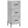 Highboard Betongrau 34,5x34x180 cm Holzwerkstoff