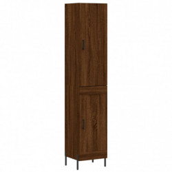 Highboard Braun Eichen-Optik 34,5x34x180 cm Holzwerkstoff