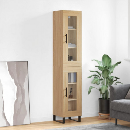 Highboard Sonoma-Eiche 34,5x34x180 cm Holzwerkstoff