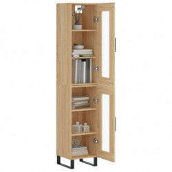 Highboard Sonoma-Eiche 34,5x34x180 cm Holzwerkstoff