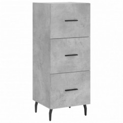 Highboard Betongrau 34,5x34x180 cm Holzwerkstoff