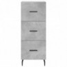 Highboard Betongrau 34,5x34x180 cm Holzwerkstoff