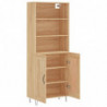 Highboard Sonoma-Eiche 69,5x34x180 cm Holzwerkstoff