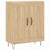 Highboard Sonoma-Eiche 69,5x34x180 cm Holzwerkstoff