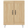 Highboard Sonoma-Eiche 69,5x34x180 cm Holzwerkstoff