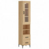 Highboard Sonoma-Eiche 34,5x34x180 cm Holzwerkstoff