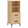 Highboard Sonoma-Eiche 34,5x34x180 cm Holzwerkstoff