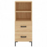 Highboard Sonoma-Eiche 34,5x34x180 cm Holzwerkstoff