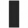 Highboard Schwarz 34,5x34x180 cm Holzwerkstoff