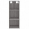 Highboard Grau Sonoma 34,5x34x180 cm Holzwerkstoff