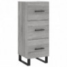 Highboard Grau Sonoma 34,5x34x180 cm Holzwerkstoff