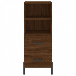 Highboard Braun Eichen-Optik 34,5x34x180 cm Holzwerkstoff