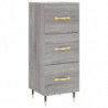 Highboard Grau Sonoma 34,5x34x180 cm Holzwerkstoff