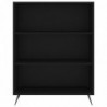 Highboard Schwarz 69,5x34x180 cm Holzwerkstoff