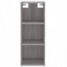 Highboard Grau Sonoma 34,5x34x180 cm Holzwerkstoff