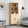 Highboard Sonoma-Eiche 69,5x34x180 cm Holzwerkstoff