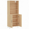 Highboard Sonoma-Eiche 69,5x34x180 cm Holzwerkstoff