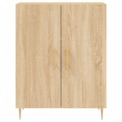 Highboard Sonoma-Eiche 69,5x34x180 cm Holzwerkstoff