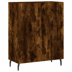 Highboard Räuchereiche 69,5x34x180 cm Holzwerkstoff