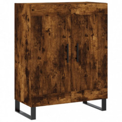 Highboard Räuchereiche 69,5x34x180 cm Holzwerkstoff