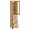 Highboard Sonoma-Eiche 34,5x34x180 cm Holzwerkstoff