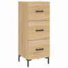 Highboard Sonoma-Eiche 34,5x34x180 cm Holzwerkstoff