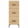 Highboard Sonoma-Eiche 34,5x34x180 cm Holzwerkstoff