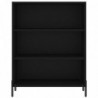 Highboard Schwarz 69,5x34x180 cm Holzwerkstoff