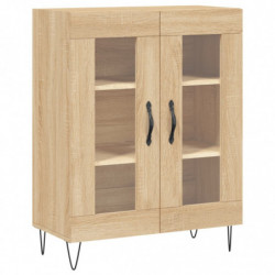 Highboard Sonoma-Eiche 69,5x34x180 cm Holzwerkstoff