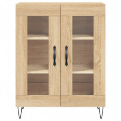 Highboard Sonoma-Eiche 69,5x34x180 cm Holzwerkstoff