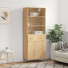 Highboard Sonoma-Eiche 69,5x34x180 cm Holzwerkstoff