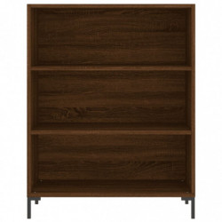 Highboard Braun Eichen-Optik 69,5x34x180 cm Holzwerkstoff