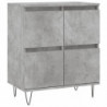 Sideboards 2 Stk. Betongrau Holzwerkstoff