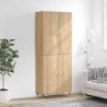 Highboard Sonoma-Eiche 69,5x34x180 cm Holzwerkstoff