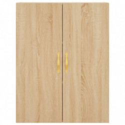 Highboard Sonoma-Eiche 69,5x34x180 cm Holzwerkstoff