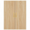 Highboard Sonoma-Eiche 69,5x34x180 cm Holzwerkstoff