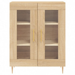 Highboard Sonoma-Eiche 69,5x34x180 cm Holzwerkstoff