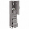 Highboard Grau Sonoma 34,5x34x180 cm Holzwerkstoff