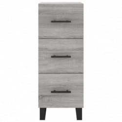 Highboard Grau Sonoma 34,5x34x180 cm Holzwerkstoff