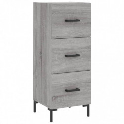 Highboard Grau Sonoma 34,5x34x180 cm Holzwerkstoff