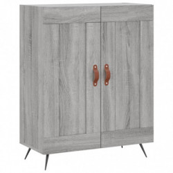 Highboard Grau Sonoma 69,5x34x180 cm Holzwerkstoff