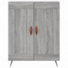 Highboard Grau Sonoma 69,5x34x180 cm Holzwerkstoff