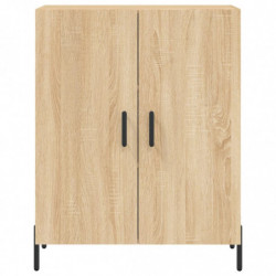 Highboard Sonoma-Eiche 69,5x34x180 cm Holzwerkstoff