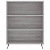 Highboard Grau Sonoma 69,5x34x180 cm Holzwerkstoff