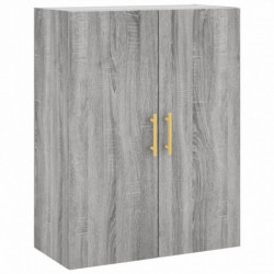 Highboard Grau Sonoma 69,5x34x180 cm Holzwerkstoff