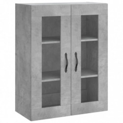 Highboard Betongrau 69,5x34x180 cm Holzwerkstoff