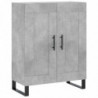 Highboard Betongrau 69,5x34x180 cm Holzwerkstoff