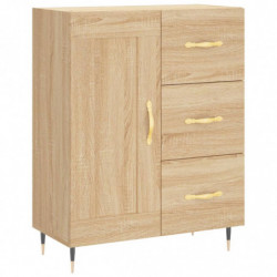 Highboard Sonoma-Eiche 69,5x34x180 cm Holzwerkstoff