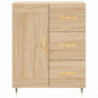 Highboard Sonoma-Eiche 69,5x34x180 cm Holzwerkstoff